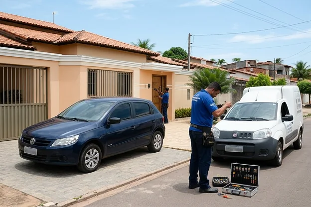 Casa e carro em Imperatriz com sistemas de segurança de chaveiro.